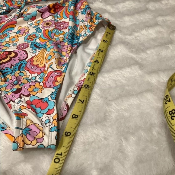 HOBIE Girls Cutout One-piece‎ Swimsuit Girl's sz 14 Multi NWT - Picture 10 of 11